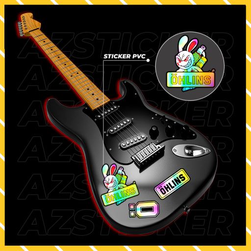 Sticker Thỏ Ohlisn 7 Màu Mã Số 5x - 05 | Hình Dán Xe Máy Chống Nước Cắt Sẵn