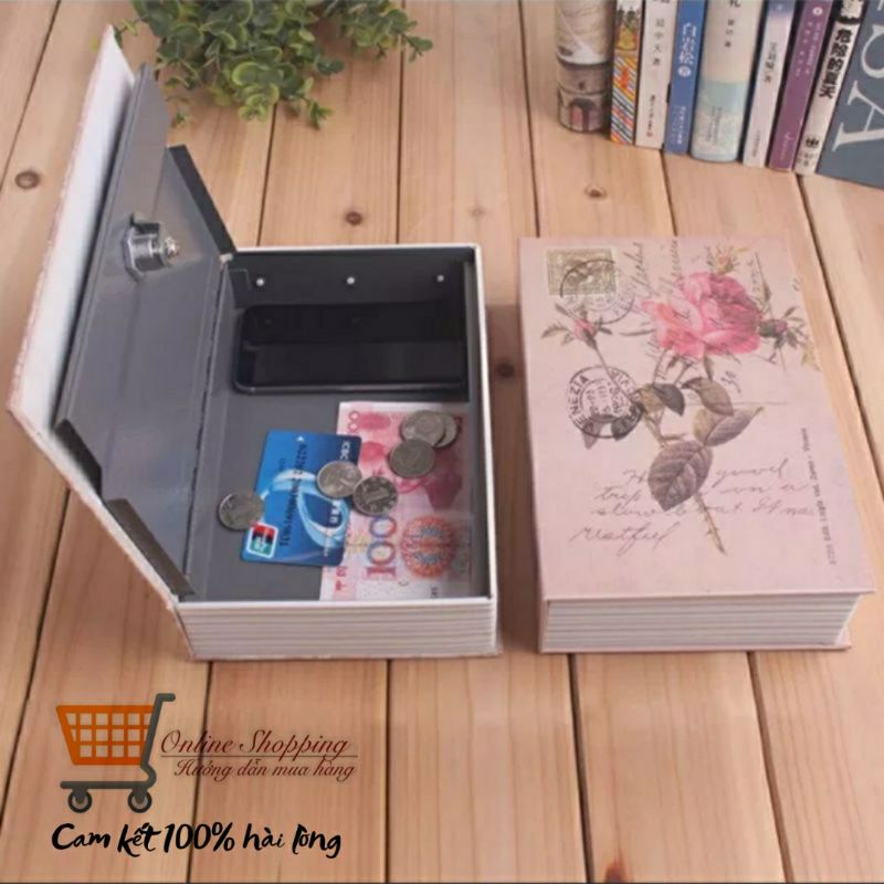 Két Mini Hình Quyển Sách Khóa Chìa