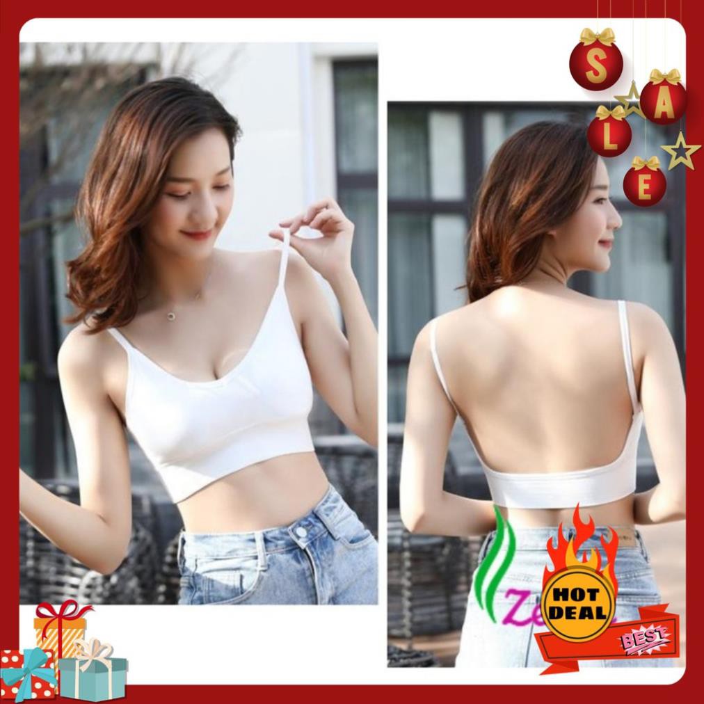 Áo lót nữ, ao bra hở lưng cotton mềm mại, co giãn 4 chiều, mặc với đầm hở lưng sexy gợi cảm- Siberi  ཾ