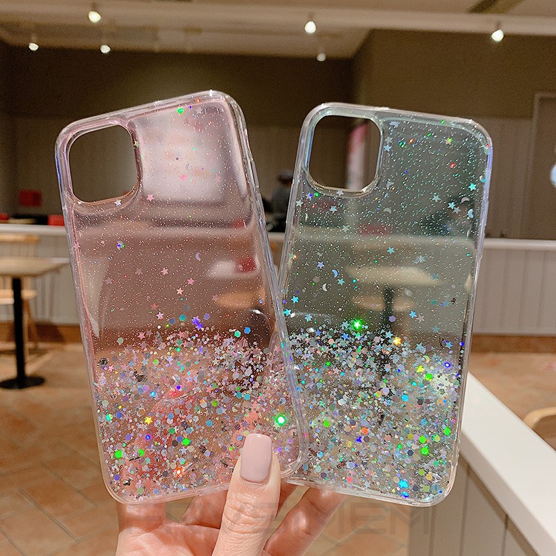 Ốp Điện Thoại Silicon Mềm Kim Tuyến Lấp Lánh Cho Redmi Note 11 11S 10 10S 9 8 7 6 5 4 9S Pro Max 8A 7A 6A Go A1