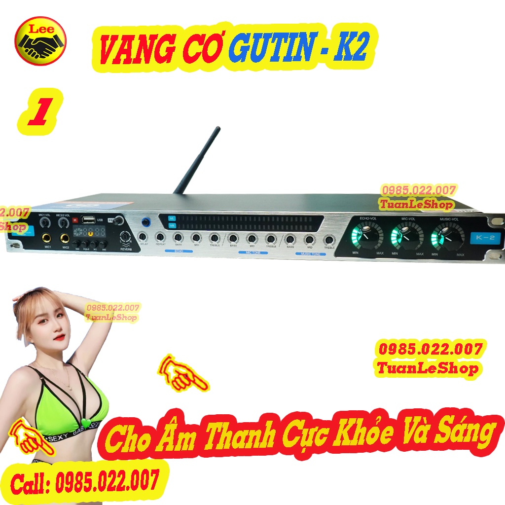 VANG KARAOKE – VANG CƠ CHỐNG HÚ CÓ REVER GUITIN K-2
