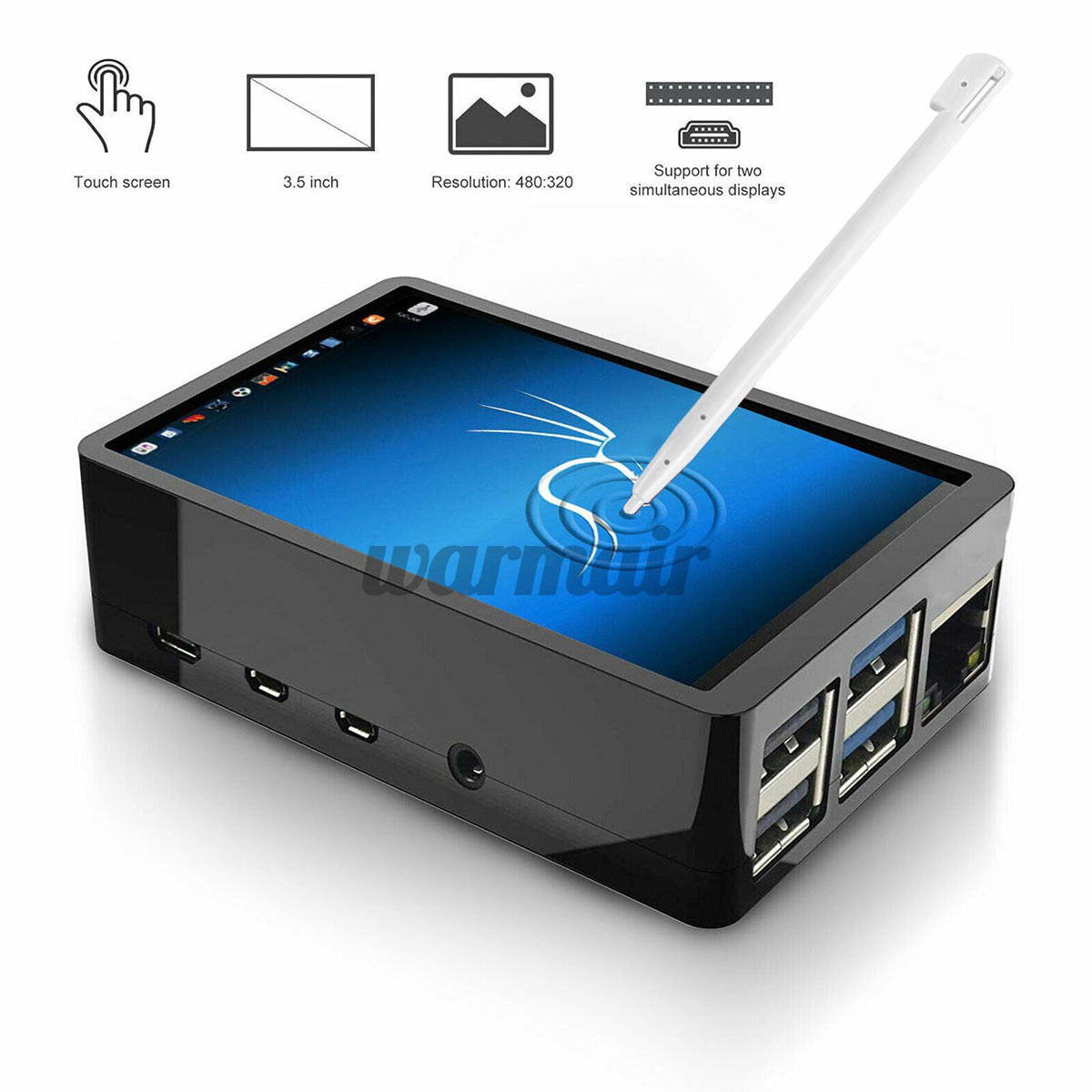 Màn Hình Lcd Cảm Ứng 3.5 "+ Bút Cho Raspberry Pi 4 Model B