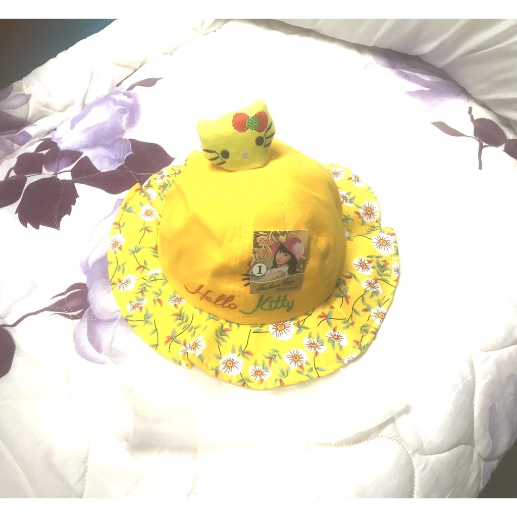 [Bé 0-18 tháng] Nón Tai Bèo KT, Mũ Vành tròn Có Khăn Voan Chắn Gió Bụi, Cho Bé Gái Sơ Sinh Màu Hồng Đẹp