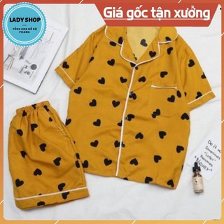 [Siêu Hot] Bộ đồ Pijama 💖 Bộ Đồ Ngủ-Đồ Mặc Nhà Kate Thái (Trái tim Vàng)