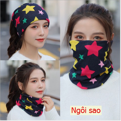 Khăn ống,bịt măt, che năng kèm giữ ấm cổ đa năng đi chơi đi phượt