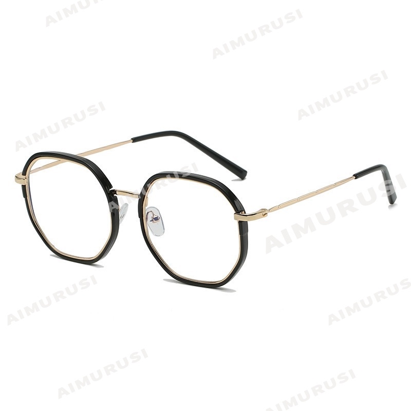 Mắt Kính Chống Bức Xạ Trong Suốt Phong Cách Hàn Quốc Cổ Điển Thời Trang Dành Cho Nữ