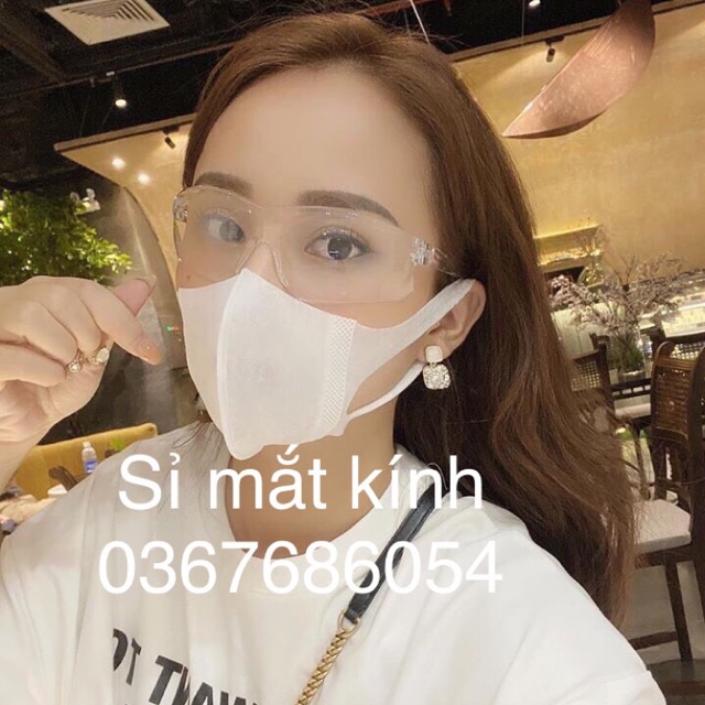 ✟Mắt Kính UV Bảo Hộ Chống Dịch Chắn Bụi Và Khói Xe Cản Gió Hơi Tuyệt Đối Cong