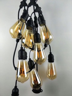 Đèn dây ngoài trời 5M 10 đui( chưa bao gồm bóng)