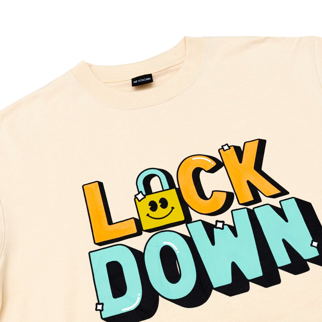 Áo thun nam nữ LOCKDOWN local,phom Unisex The Colours, cotton 2c cực thoáng mát,thoải mái,năng động