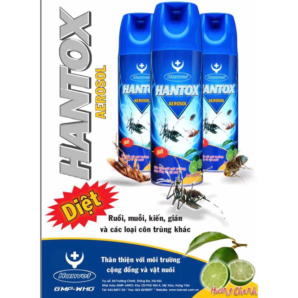 Aerosol hương chanh 600 ml diệt côn trùng trong nhà