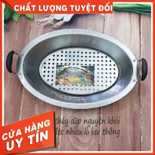 Khay om cá inox- khay lẩu cá inox cao cấp