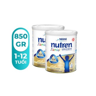 Date T5/25 [Tặng 1 Bộ Mền Gối ] Combo 2 Lon Sữa Nutren Junior 850gr/lon