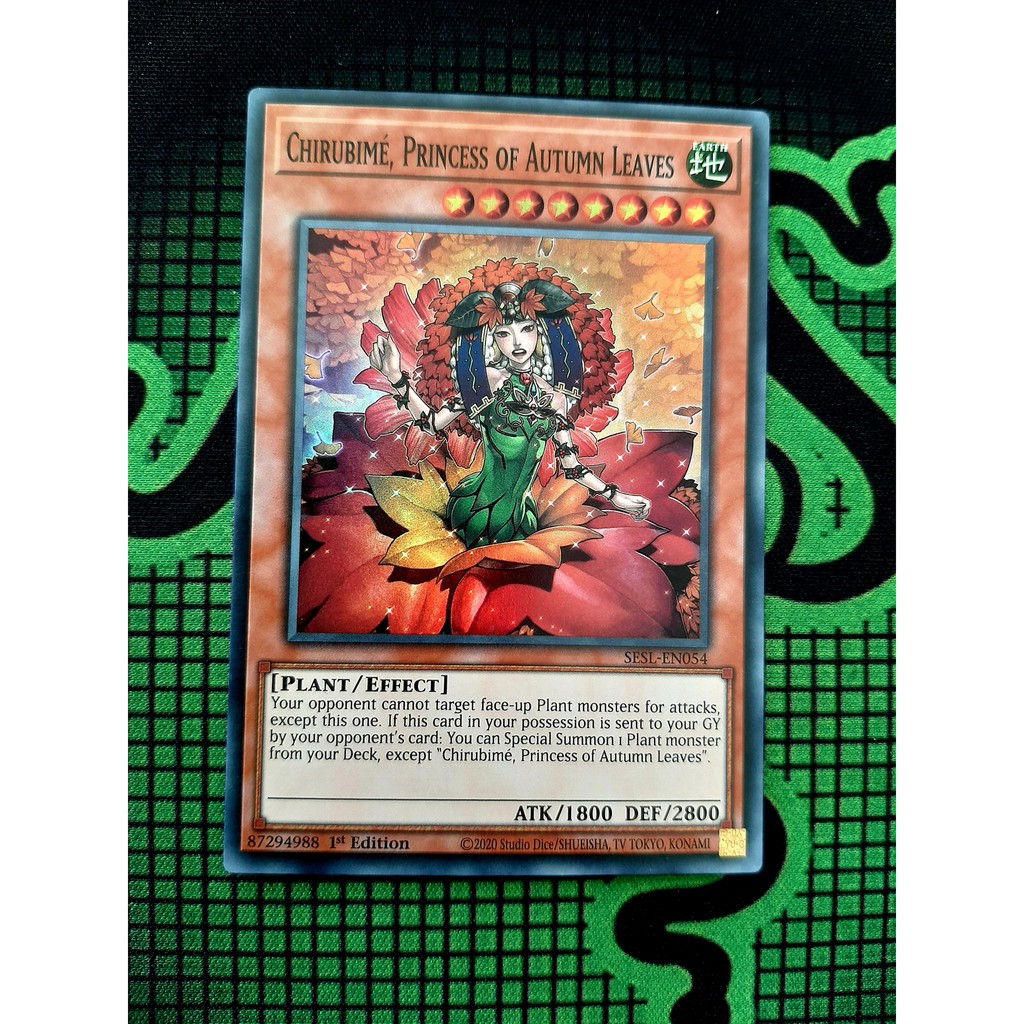 [Mã TOYDEC hoàn 20K xu đơn 50K] Thẻ Bài yugioh Chirubime, Princess of Autumn Leaves