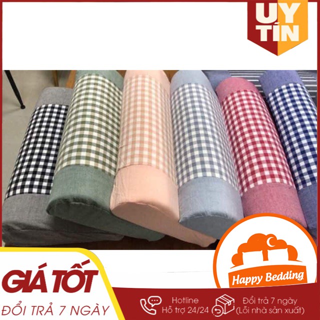 Gối Cao Su Non Kẻ  - Gối Chống Đau Vai Gáy - Gối Cao Su Tự Nhiên Mềm Mại Cho Giấc Ngủ Ngon Chăn ga gối đệm Happy