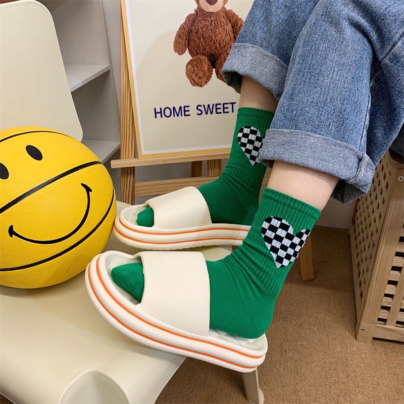 [Có video] Dép bánh mì kẻ đế Nam Nữ siêu êm