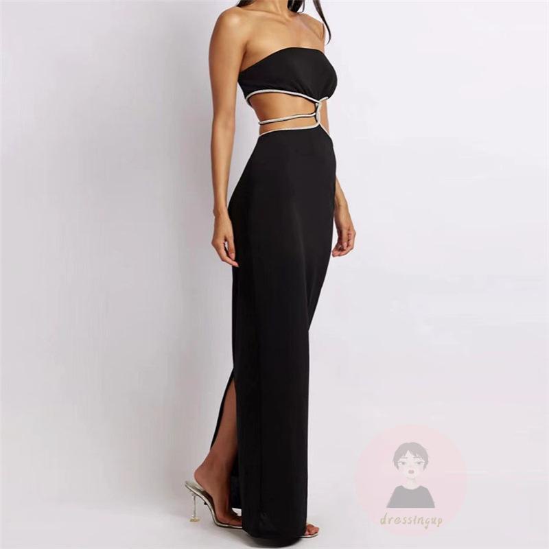 Đầm Ôm Dáng Không Tay Hở Lưng Xẻ Tà Quyến Rũ Dành Cho Nữ