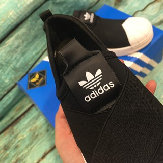 Giày slip on lười nữ Sò Chéo