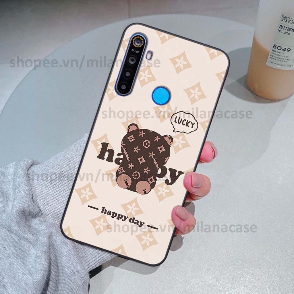 Ốp Realme 5 / 5 Pro / C3 gấu be@rBrick gấu Teddy Kaws siêu đẹp, phong cách, cá tính