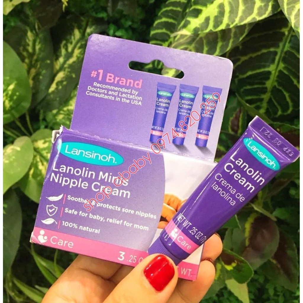 Kem Trị Nứt Đầu Ti Lansinoh Lanolin Dạng Tuýp 7g