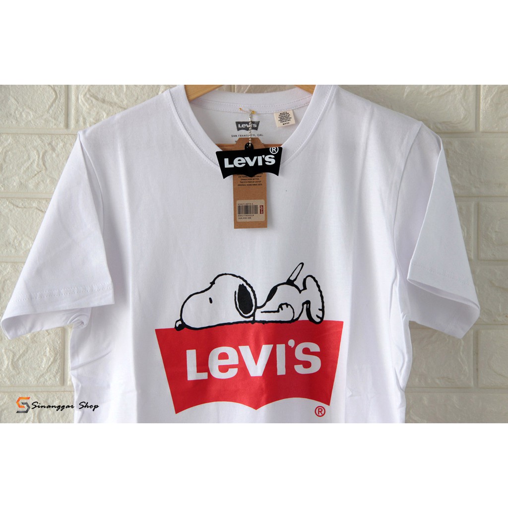 Áo Thun In Hình Snoopy Levis Thời Trang Năng Động