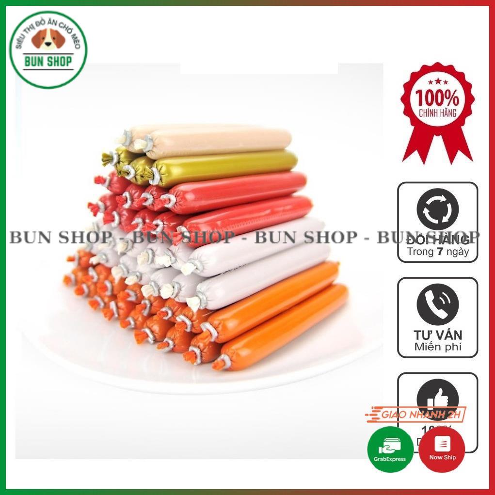 Xúc xích chó mèo ăn liền đồ ăn vặt cho thú cưng mỗi cây 15g dành cho chó mèo mọi lứa tuổi - Bun shop