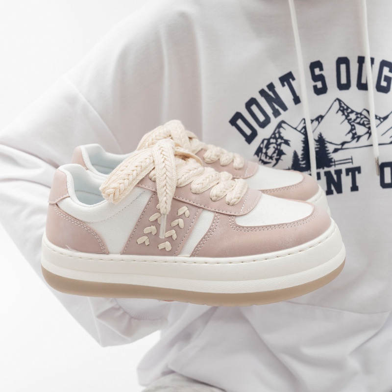 Giày Bánh Mì Độn Đế Uzzang Dây Đan