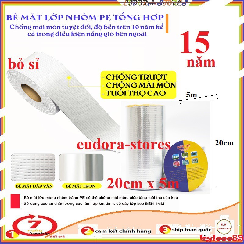 (Khổ Siêu Rộng 20cm) BĂNG KEO CHỐNG THẤM-CHỐNG DỘT MÁI TÔN ĐA NĂNG- SIÊU BỀN-SIÊU DÍNH