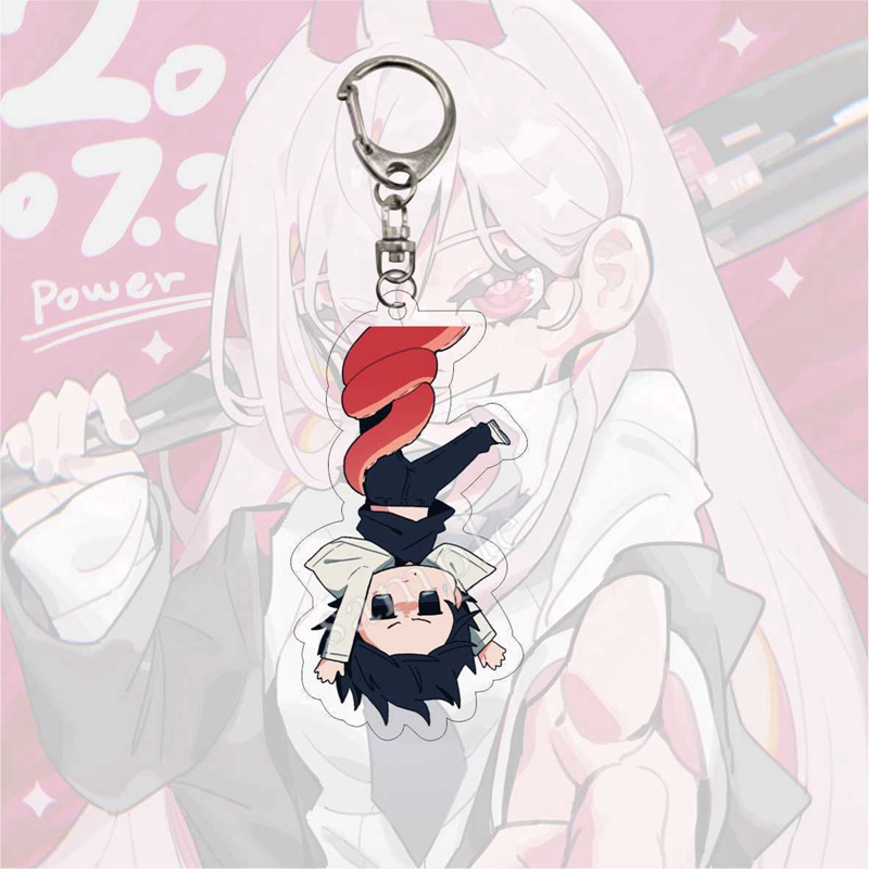 Tmdbyx Móc Khóa Hình Nhân Vật Anime Chainsaw Man Pochita Power Makima Angel Hayakawa Aki
