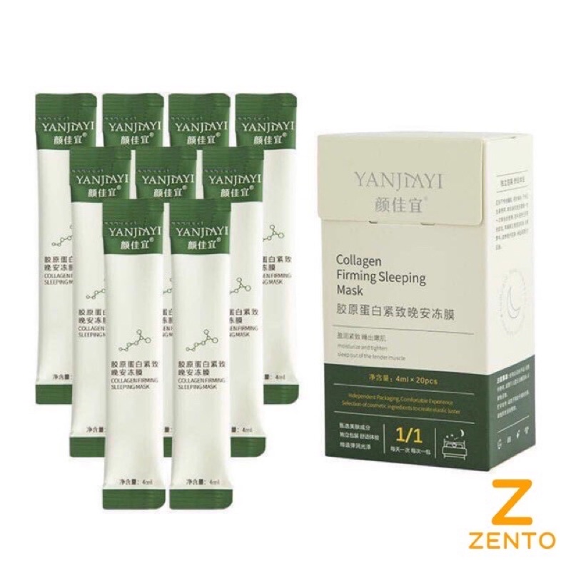 10 gói mặt nạ ngủ thạch colagen
