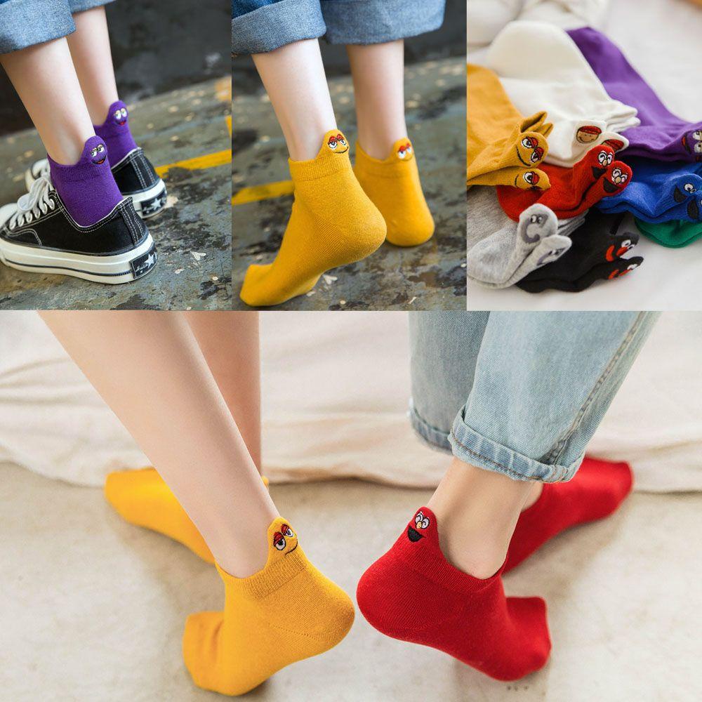 Vớ Cổ Thấp Thoáng Khí Hình Đôi Mắt Hoạt Hình Dễ Thương