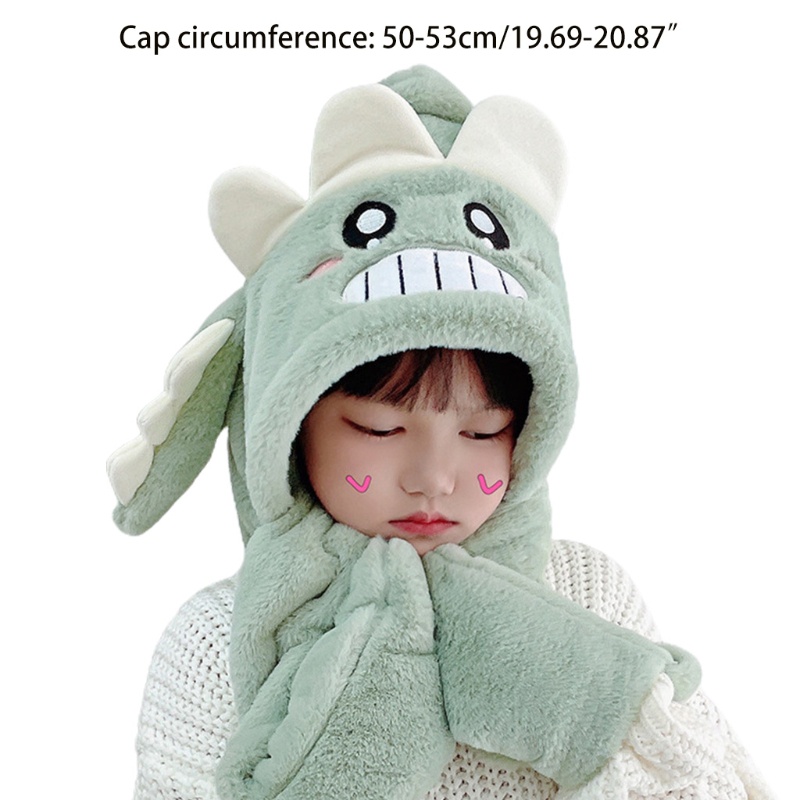 Set Khăn Choàng Cổ + Găng Tay + Mũ Bảo Vệ Tai Kiểu Hoạt Hình One Piece Độ