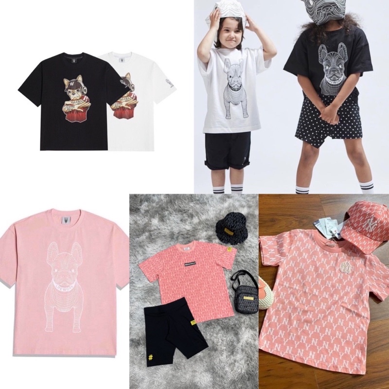 Áo phông kid mẫu mới hồng cam baby hàng chuẩn đẹp(có cả áo bố mẹ)