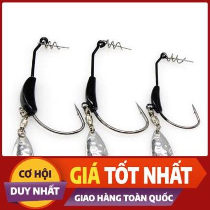 lưỡi câu lure, lưỡi câu móc mồi mềm, nhái giả, nhái thật có thìa xoay Shop đồ câu phía bắc