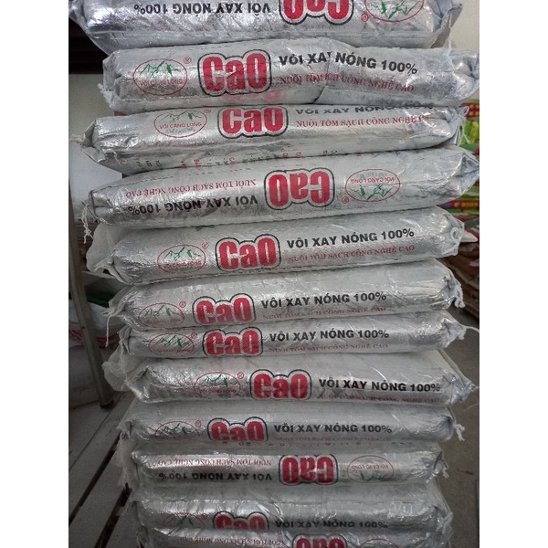 1kg CaO, vôi nóng xây, Tăng PH, sạch khuẩn