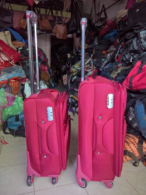 Vali vải bố 4 bánh cao cấp có đủ size 20,24,28, xoay 360