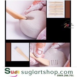 Dụng cụ làm đất sét Mont Marte 6 cây - Bộ dụng cụ làm đất sét tự khô -  Single End Tools 6PC [ Sugi art shop]
