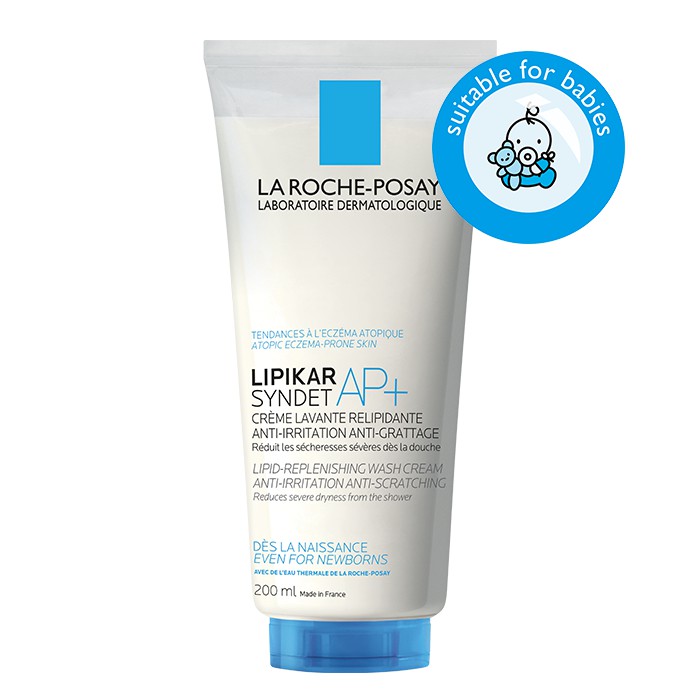 Sửa rửa mặt La Roche Posay Lipikar Syndet AP+ 200ml  làm sạch da, cung cấp độ ẩm, làm dịu và bảo vệ da.