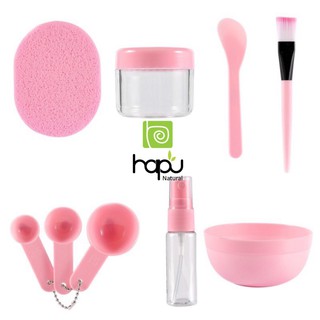 Bộ chén cọ trộn mặt nạ 9 món HaPganic