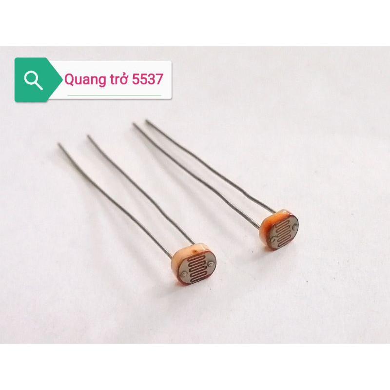 2 chiếc quang trở CDS 5MM cảm biến ánh sáng