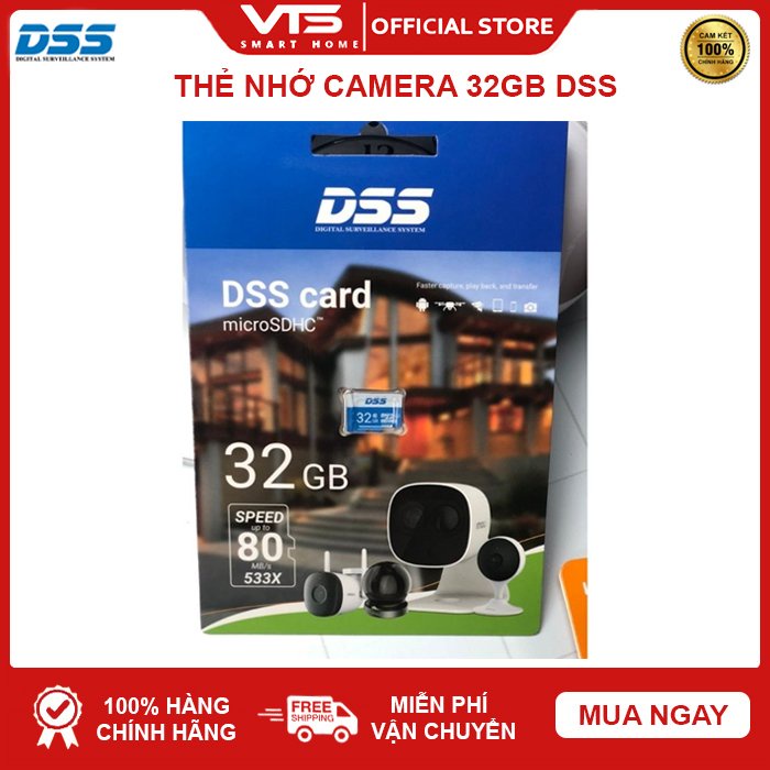 Thẻ nhớ Micro SD 32Gb DAHUA DSS Class 10 chuyên Camera WIFI, Máy Ảnh, Điện Thoại, ...BH 2 Năm - VTS