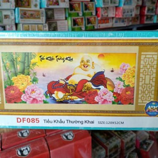Tranh đính đá ông phật di lặc tuyệt đẹp kt 120*52cm hình thật