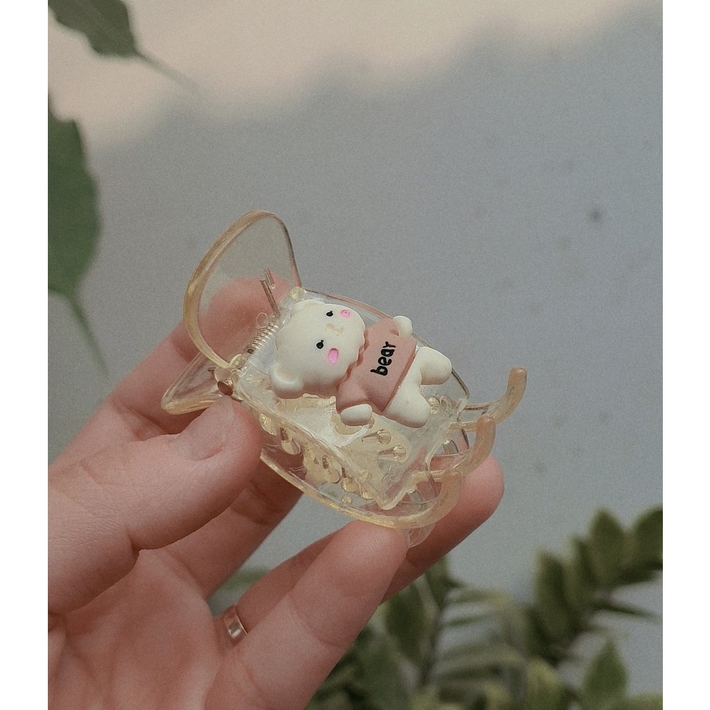 Sỉ 12 kẹp càng cua trong suốt hoạt hình 5 răng - KAKASHOP247