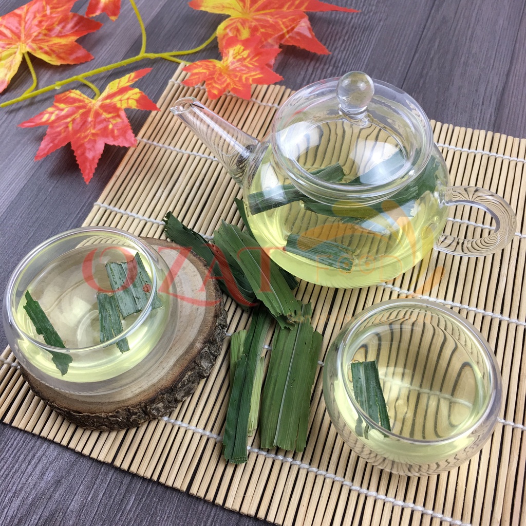 Lá dứa/lá nếp/lá nếp thơm sấy khô O.ZAT 100g - tốt cho tiêu hóa thần kinh tạo cảm giác ngon miệng
