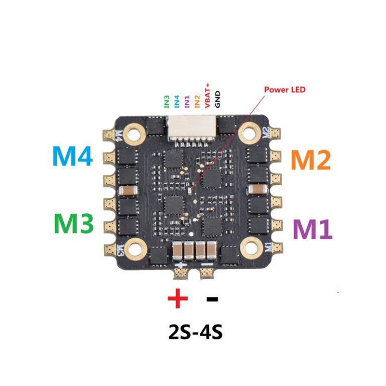 mạch điều tốc esc 15A 4 in 1, 2-4s