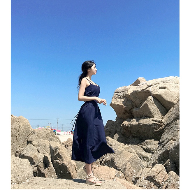 Đồ Đôi Nam Nữ, Áo Đôi Nam Nữ Đi biển đẹp, chụp hình cưới: Set áo váy sơ mi Hàn Quốc