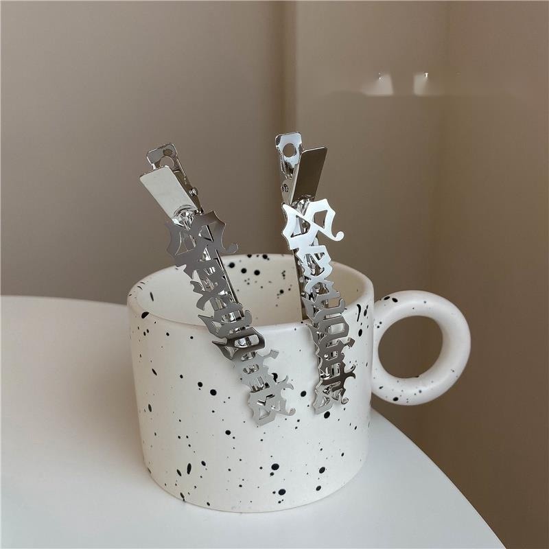 Kẹp Tóc Họa Tiết Chữ Phong Cách Âu Mỹ Thời Trang Cho Nữ