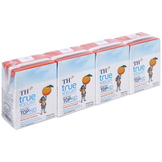 Sữa chua Uống TH True Yogurt TopKid Các Vị Dâu, Cam, Chuối Lốc 4 Hộp 110ml hộp  taphoatoanngocc
