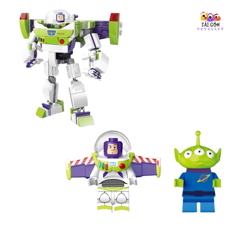 Đồ Chơi Lắp Ráp Kiểu LEGO Mô Hình Đồ Chơi Buzz Lightyear Trong Toys Story4 Mecha SX9060 Với 243 PCS