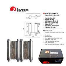 Bản lề cửa tự động inox 2 chiều Ivan 1 bộ (2 cái)