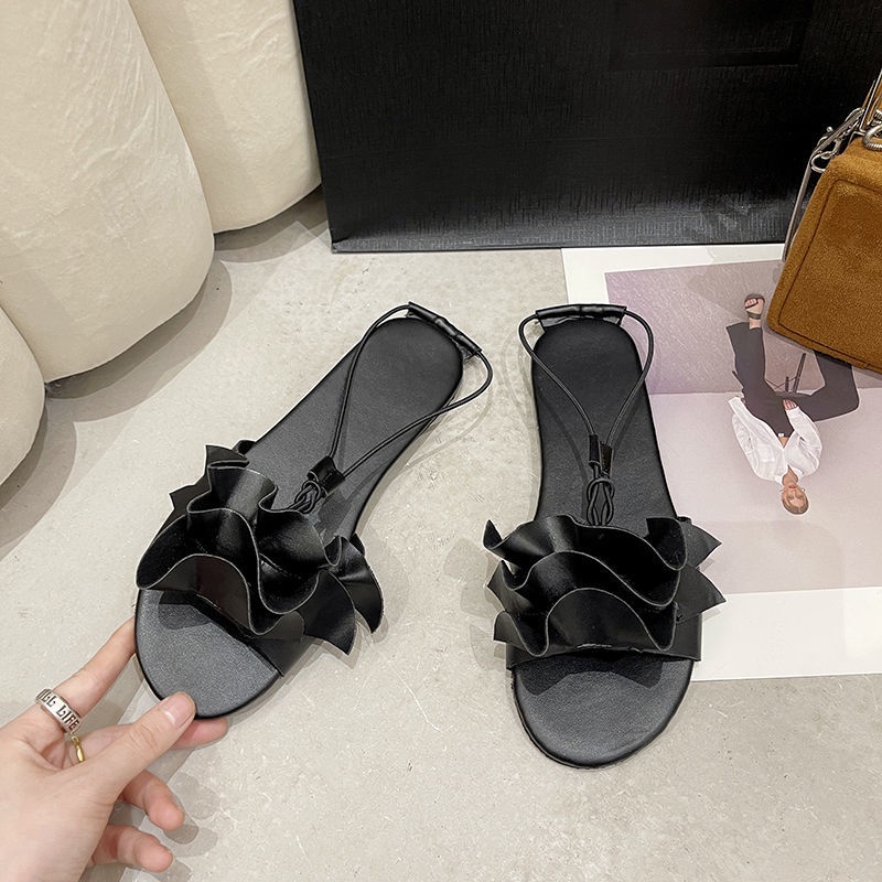 Dép IELGY đế bằng dễ phối đồ thời trang đơn giản xinh xắn dành cho nữ